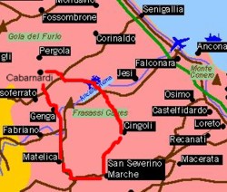 map of marche